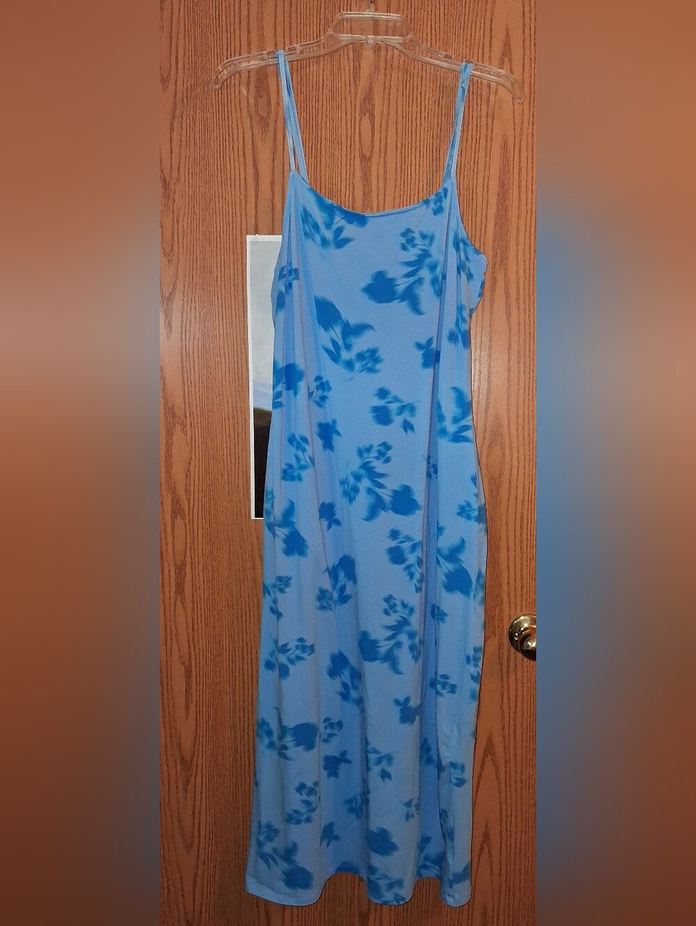 No Boundaries Blue Floral Maxi Dress